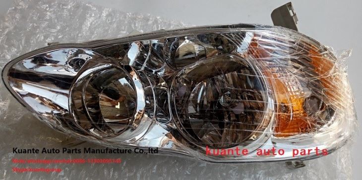 Toyota Corolla 2003-2006 Chrome Clear Replacement Head Lamp Light Factory Style