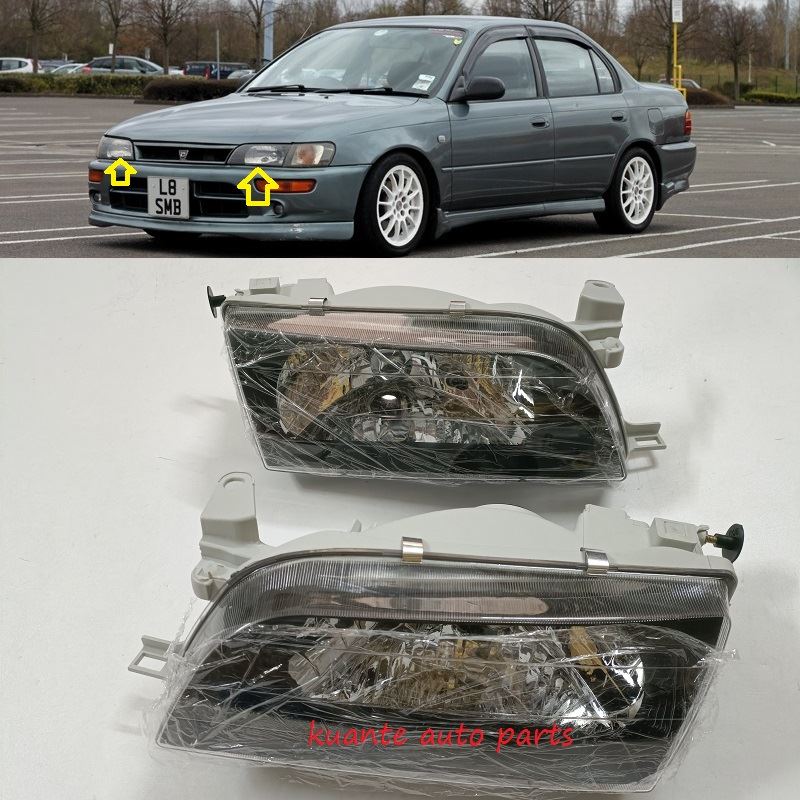 Предња лампа у црној боји за Цоролла 1999 2000 АЕ100 АЕ101 212-1193-Б 81110-13610 81115-13610